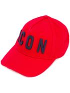 Icon Baseball Cap - Men - Cotton - One Size, Red, Cotton, Dsquared2