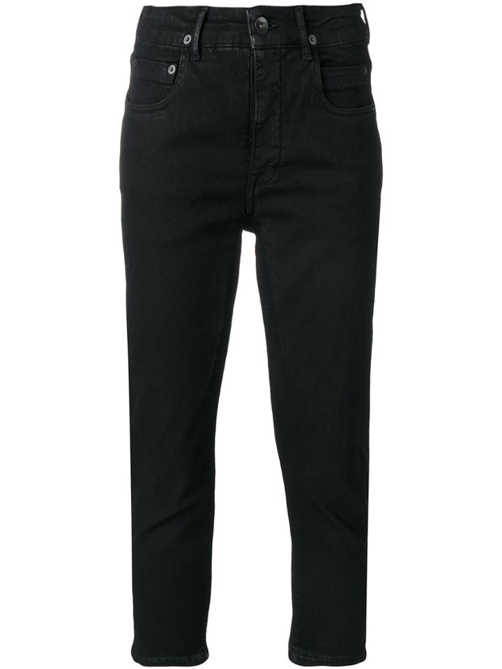 Rick Owens Drkshdw Cropped Jeans - Black