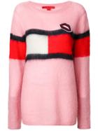 Hilfiger Collection Tommy Flag Sweatshirt - Pink & Purple