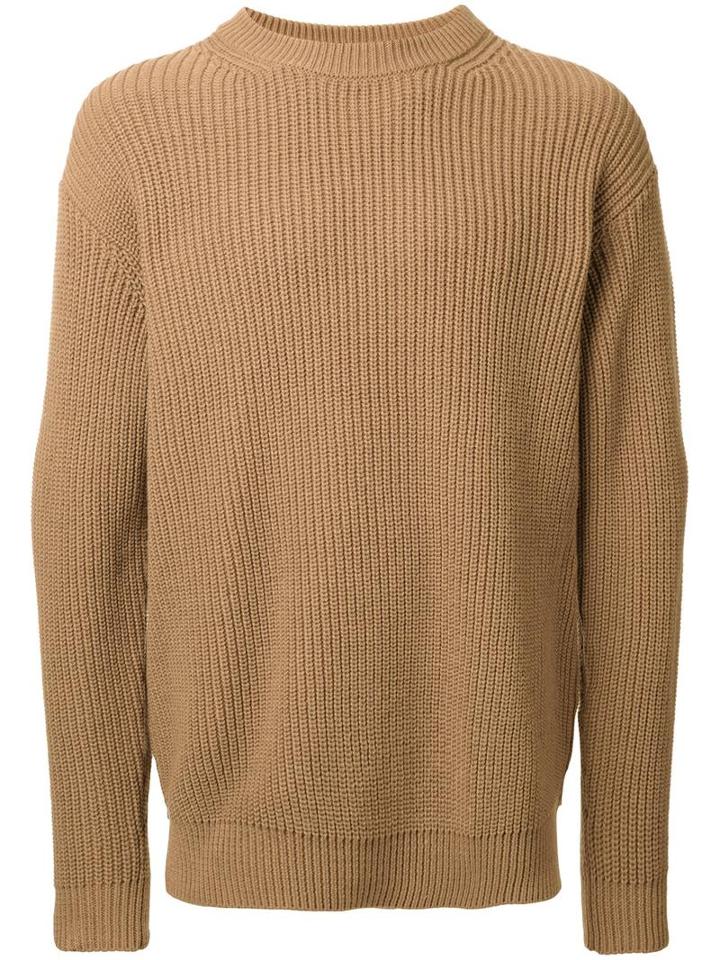 Monkey Time Crew Neck Jumper, Men's, Size: Xl, Brown, Polyester