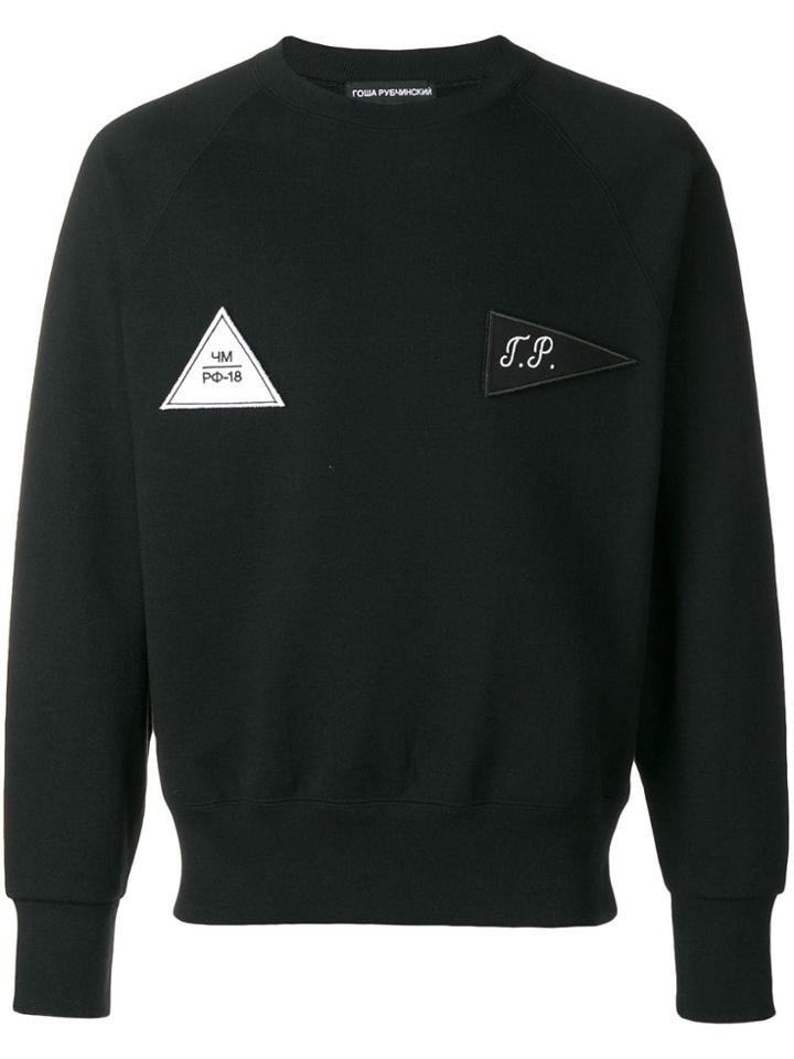 Gosha Rubchinskiy Patch Detail Sweatshirt - Black
