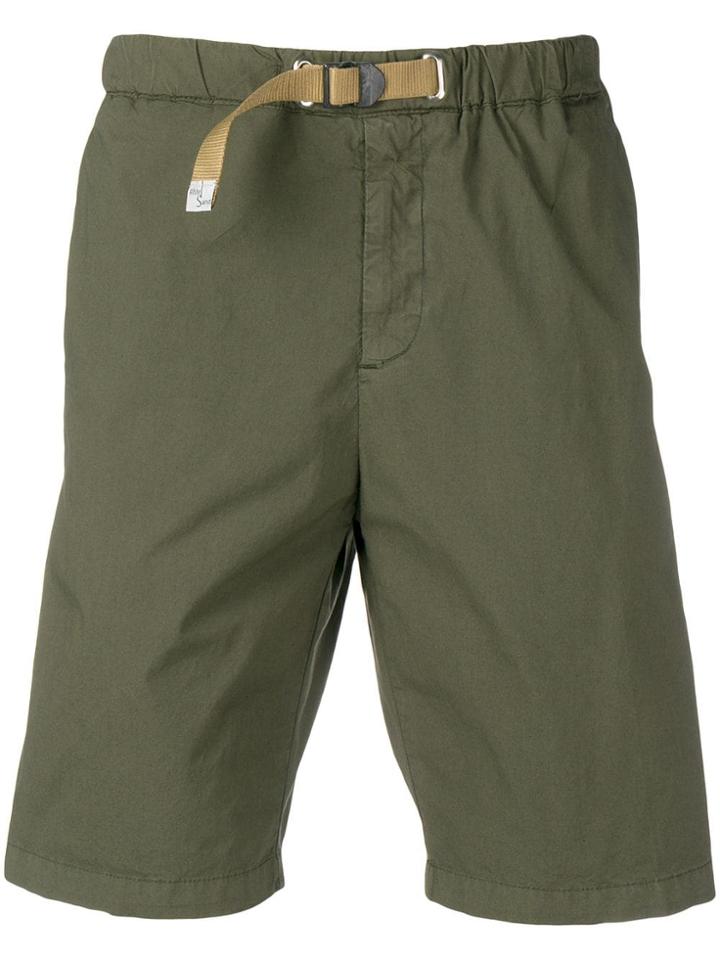 White Sand Khaki Green Shorts