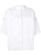 Yves Salomon Cuffed Sleeves Shirt - White