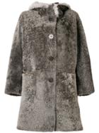 Sylvie Schimmel Hooded Shearling Coat - Grey