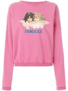 Fiorucci Logo Print Sweatshirt - Pink