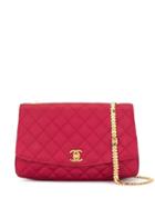 Chanel Pre-owned Diamond Quilted Chain Shoulder Bag - Pink