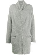 Fabiana Filippi Fitted Knit Coat - Grey