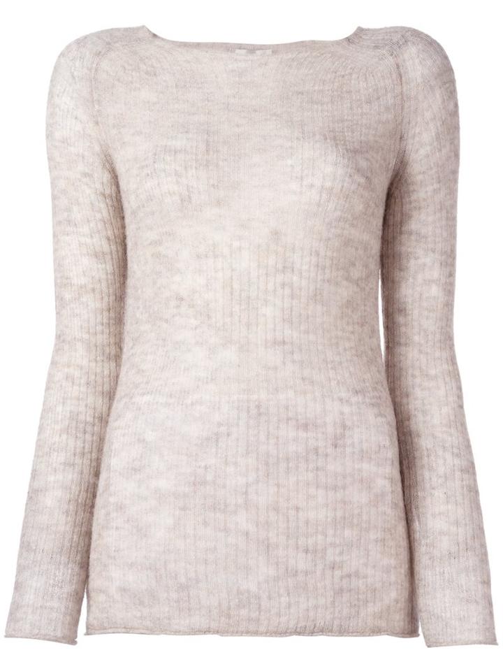 Forte Forte Ribbed Fine Knit Jumper, Women's, Size: 1, Nude/neutrals, Polyamide/wool/alpaca