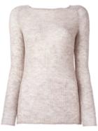 Forte Forte Ribbed Fine Knit Jumper, Women's, Size: 1, Nude/neutrals, Polyamide/wool/alpaca