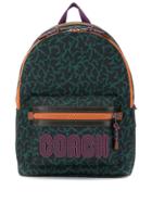 Coach Patterned Backpack - Green