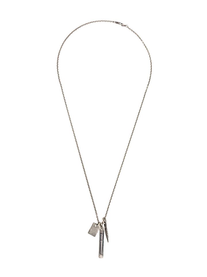 Tobias Wistisen Knife Plate Necklace - Metallic