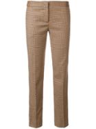 Twin-set Cropped Houndstooth Check Trousers - Multicolour