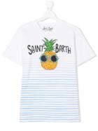 Mc2 Saint Barth Kids Teen Pineapple Print T-shirt - White