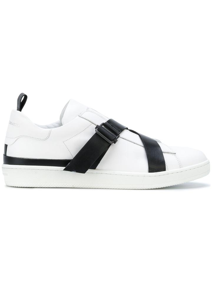 Officine Creative Straped Sneakers - White