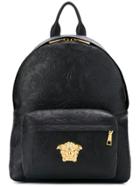 Versace Embossed Medusa Head Backpack - Black