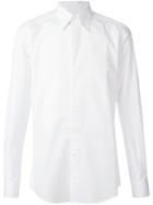 Dolce & Gabbana Classic Bib Shirt, Men's, Size: 42, White, Cotton