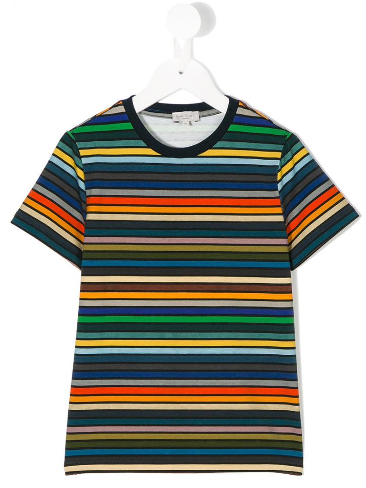 Paul Smith Junior - Striped T-shirt - Kids - Cotton/spandex/elastane - 5 Yrs