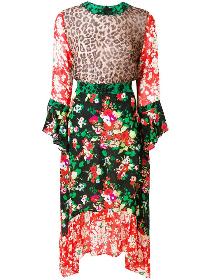 Rixo London Chrissy Contrast Panel Dress - Multicolour