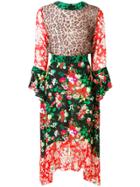 Rixo London Chrissy Contrast Panel Dress - Multicolour