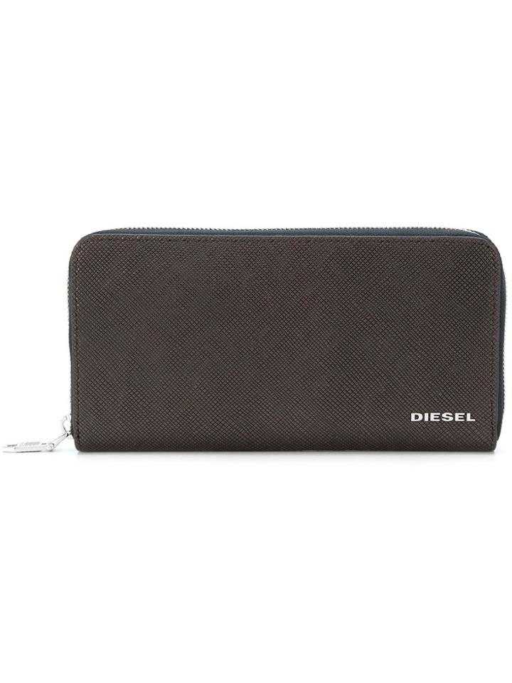 Diesel Zip Wallet - Brown