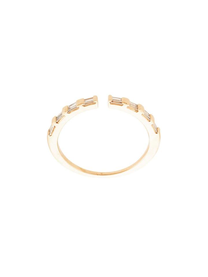 Eva Fehren 18kt Rose Gold Tetra Diamond Claw Ring - Silver