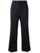 Victoria Beckham Cropped Trousers - Blue