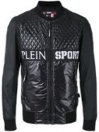 Plein Sport - Robert Bomber Jacket - Men - Cotton/nylon/polyester/spandex/elastane - S, Black