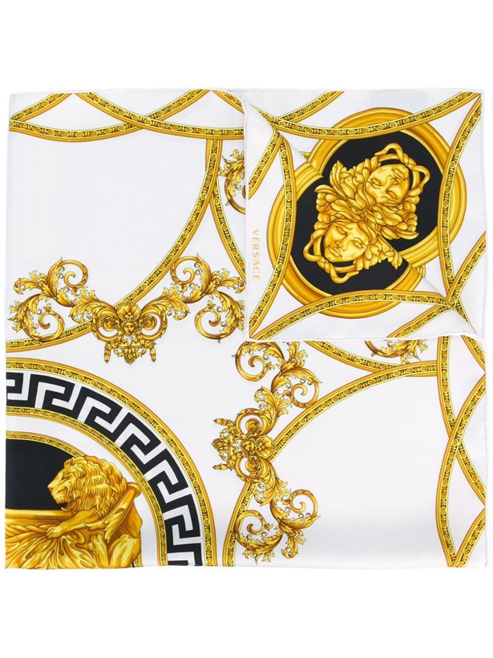 Versace La Coupe Des Dieux Scarf - White