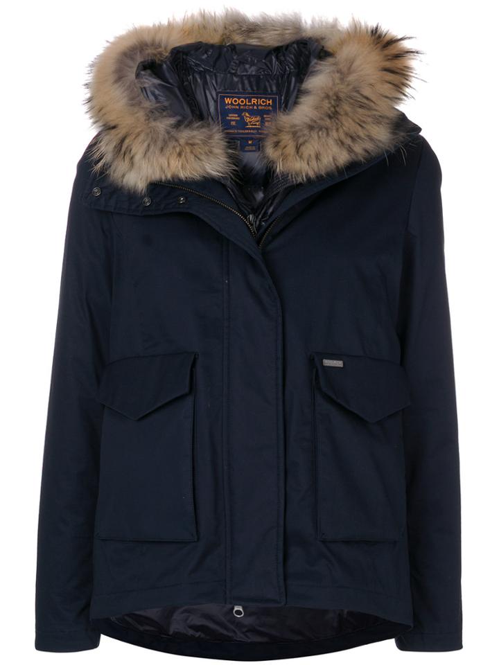 Woolrich Reversible Fur-trimmed Parka - Blue