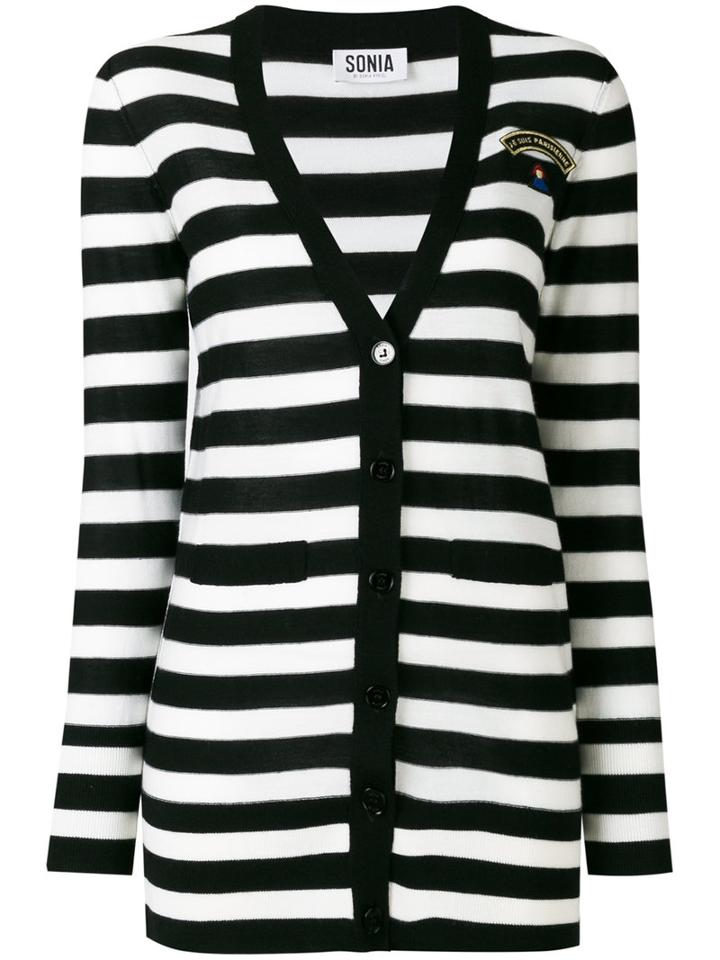 Sonia By Sonia Rykiel - Je Suis Parisienne Cardigan - Women - Wool - L, Black, Wool