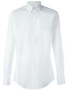 Dolce & Gabbana Classic Button Down Shirt, Men's, Size: 43, White, Cotton/spandex/elastane