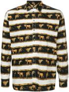 Versace Vintage Wild Cat Printed Shirt - Multicolour