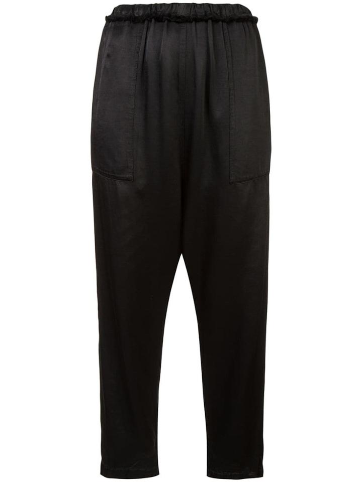 Raquel Allegra Drop Crotch Trousers - Black