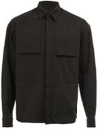 Juun.j Boxy Pocketed Shirt, Men's, Size: 46, Black, Cotton/polyester