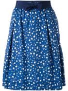 Woolrich - Floral Print Skirt - Women - Cotton - M, Blue, Cotton