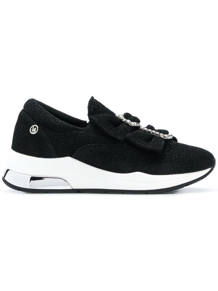 Liu Jo Bow Buckle Sneakers - Black