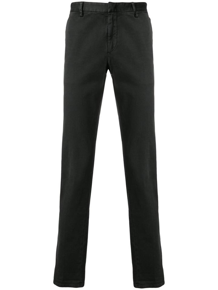 Prada Straight Leg Cropped Trousers - Black