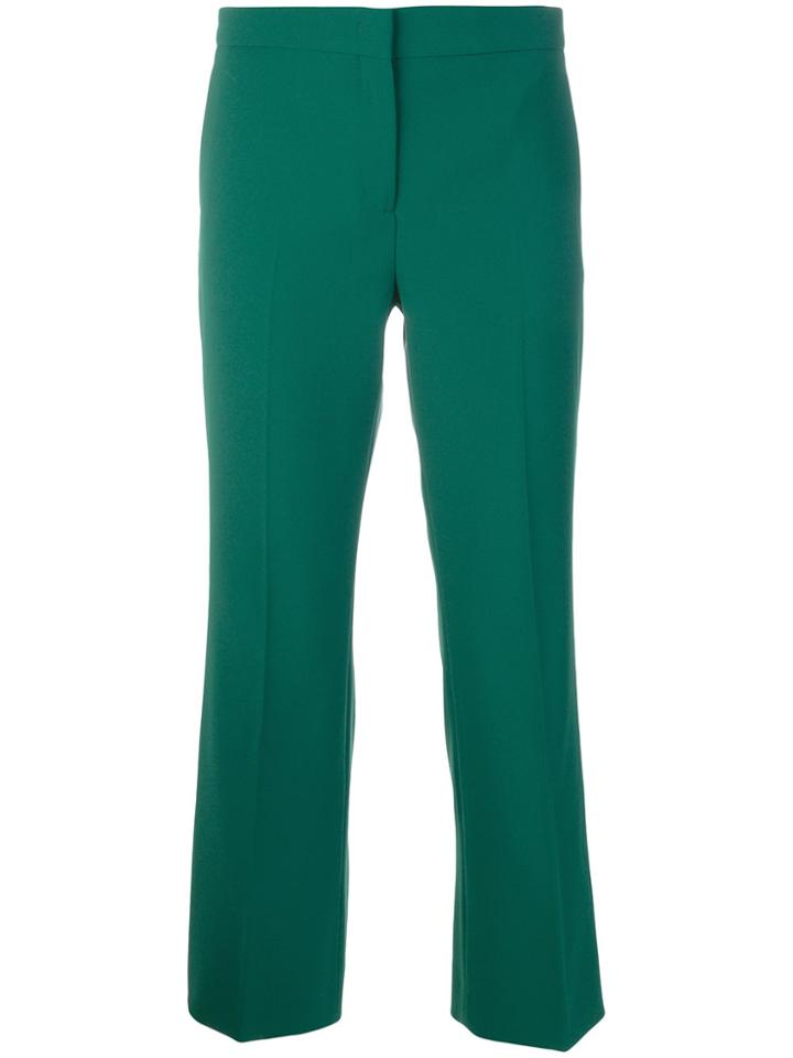 No21 Cropped Flared Trousers - Green