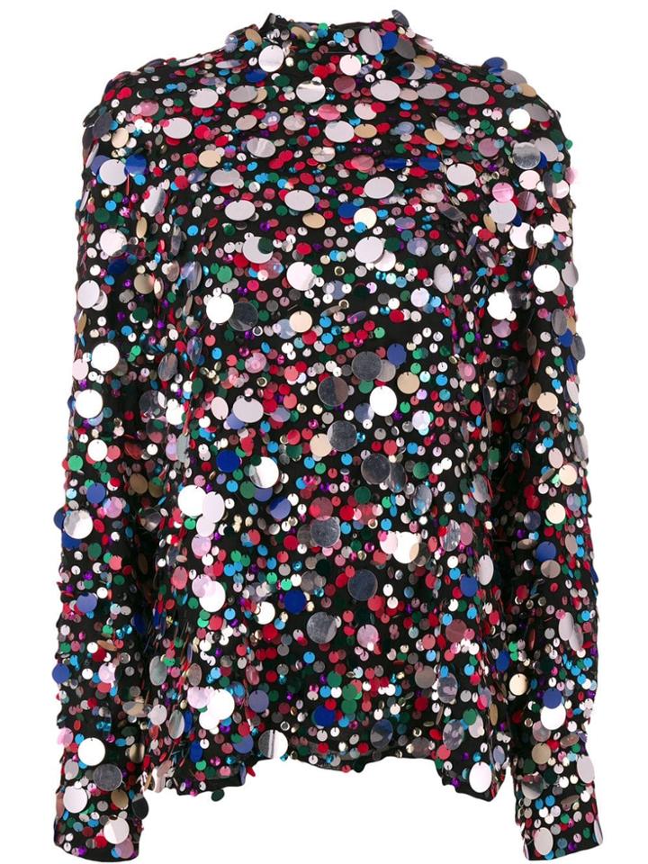 Msgm Embellished Blouse - Black