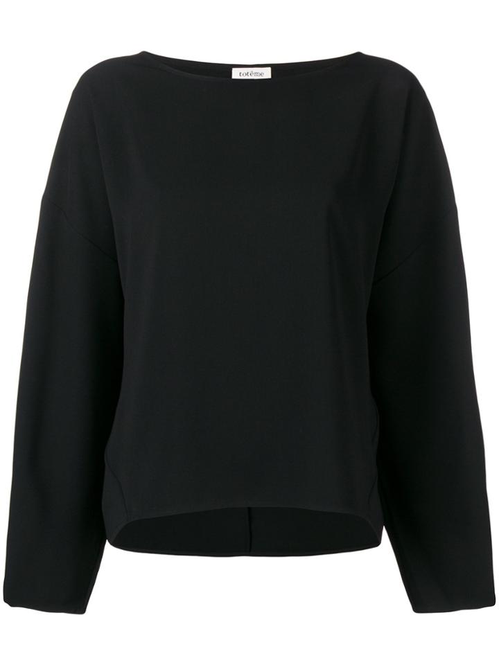 Toteme Boat Neck Jumper - Black