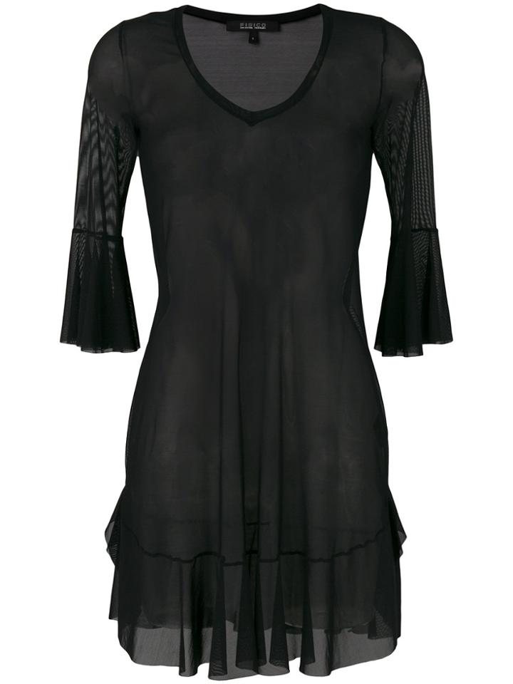 Fisico Sheer Beach Dress - Black