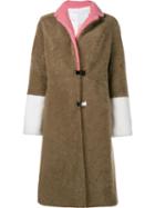 Saks Potts 'febbe' Coat, Women's, Size: 2, Brown, Sheep Skin/shearling/polyester
