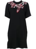 Msgm Embellished T-shirt Dress