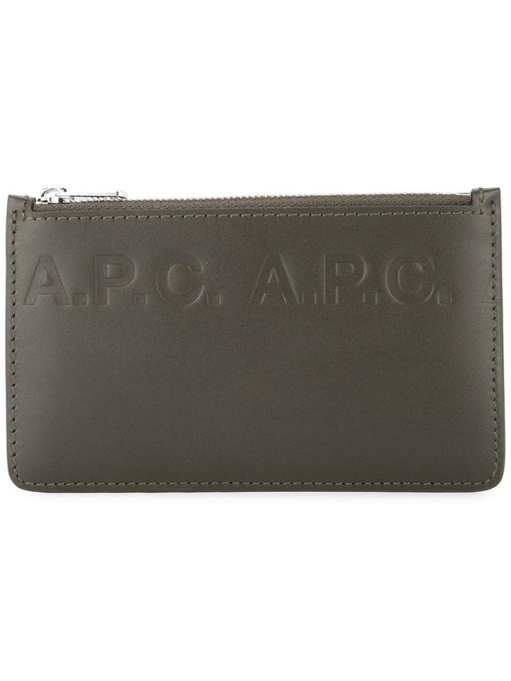 A.p.c. Walter Card Holder - Green