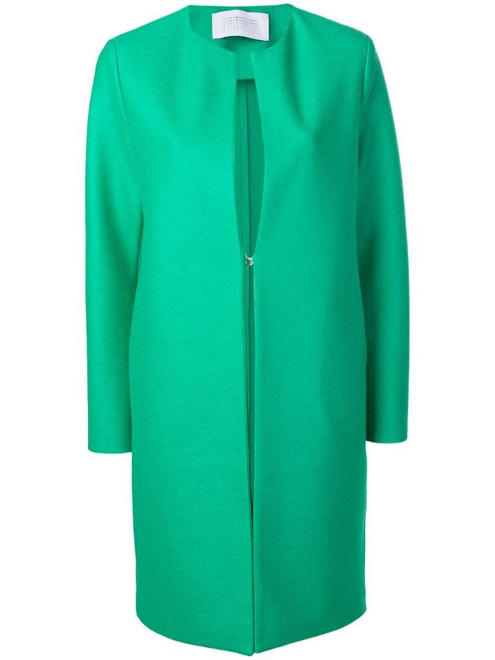 Harris Wharf London Collarless Coat - Green