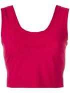 No Ka' Oi Scoop Back Sports Tank - Red
