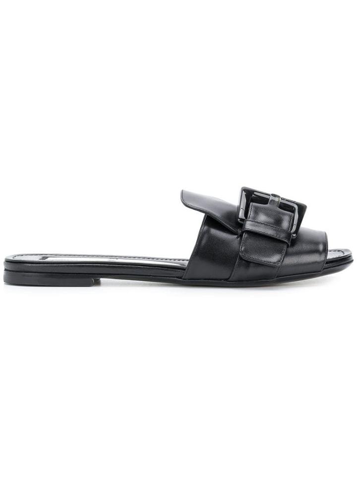 Nº21 Buckle Slide Sandals - Black