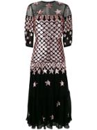 Temperley London Starlet Sequined Midi Dress - Black