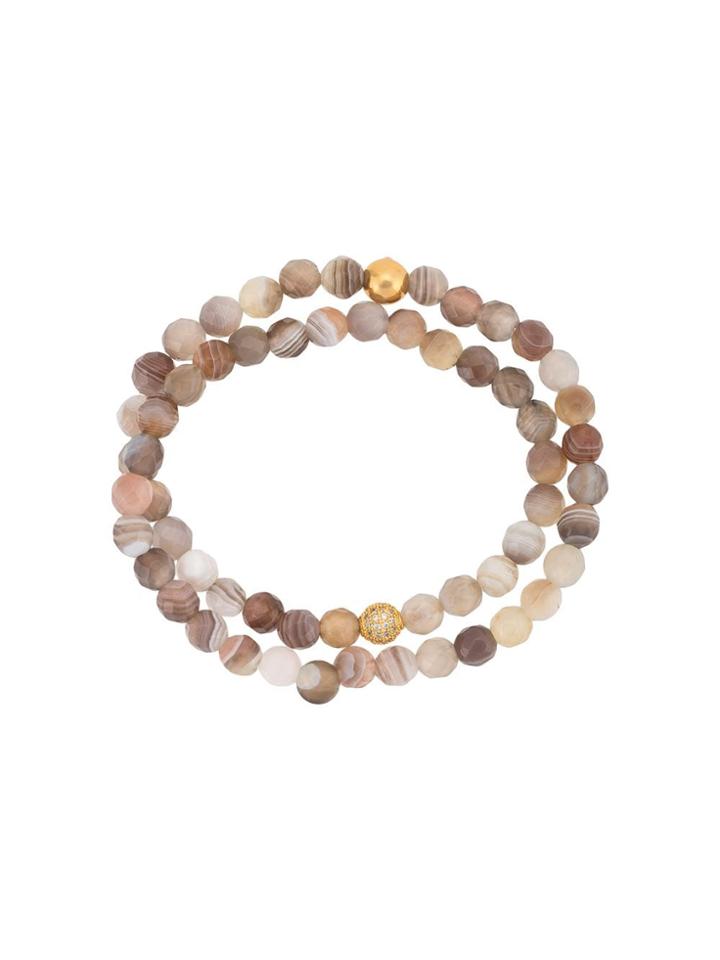 Nialaya Jewelry Beaded Double-strand Bracelet - Multicolour