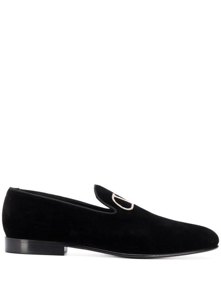 Valentino Valentino Garavani Vlogo Loafers - Black